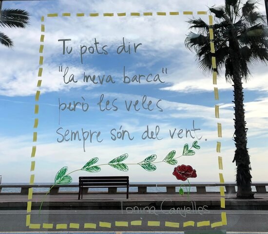 '1 metre quadrat de poesia': campanya de primavera de l'Oficina de Català de Lloret de Mar