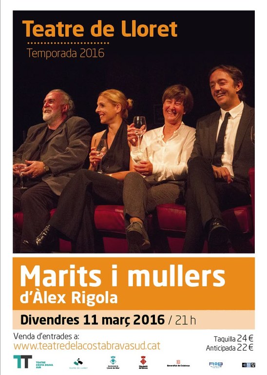 ‘Marits i Mullers’ arriba aquest divendres 11 de març al Teatre de Lloret