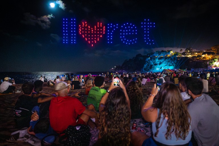 El Drone Show Festival de Lloret de Mar es posa en marxa amb un espectacle de drons sobre la natura i la sostenibilitat
