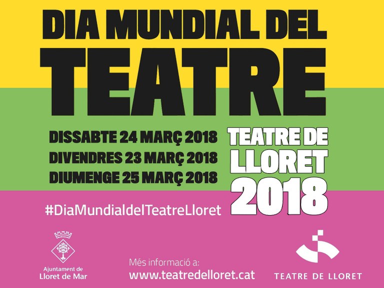 El Teatre de Lloret programa visites guiades, espectacles de microteatre i familiars per a commemorar el Dia Mundial del Teatre