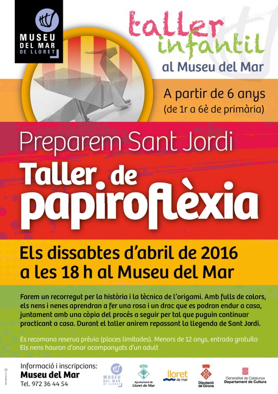 Els dissabtes d’abril es faran tallers de papiroflèxia al Museu del Mar de Lloret.
