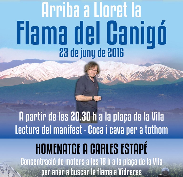 Els moters tornaran a portar la Flama del Canigó a Lloret el dijous 23 de juny, per la revetlla de Sant Joan.