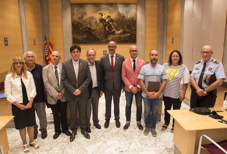 Es signen a la Diputació de Girona convenis de col·laboració entre el departament d’Interior amb Dipsalut i altres ajuntaments de la demarcació
