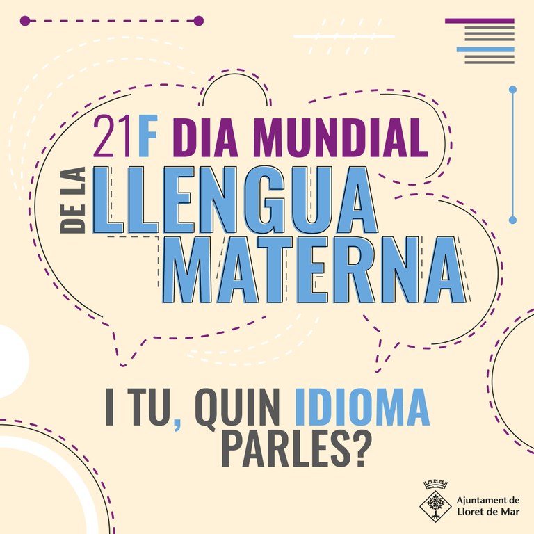 L’Ajuntament de Lloret de Mar publica una enquesta sobre llengua materna amb motiu del 21F, Dia Mundial de la Llengua Materna