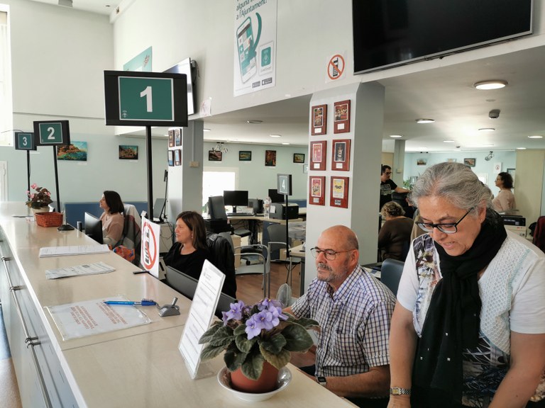 L’Ajuntament de Lloret de Mar recupera els tràmits presencials a l’Oficina d’Informació Ciutadana