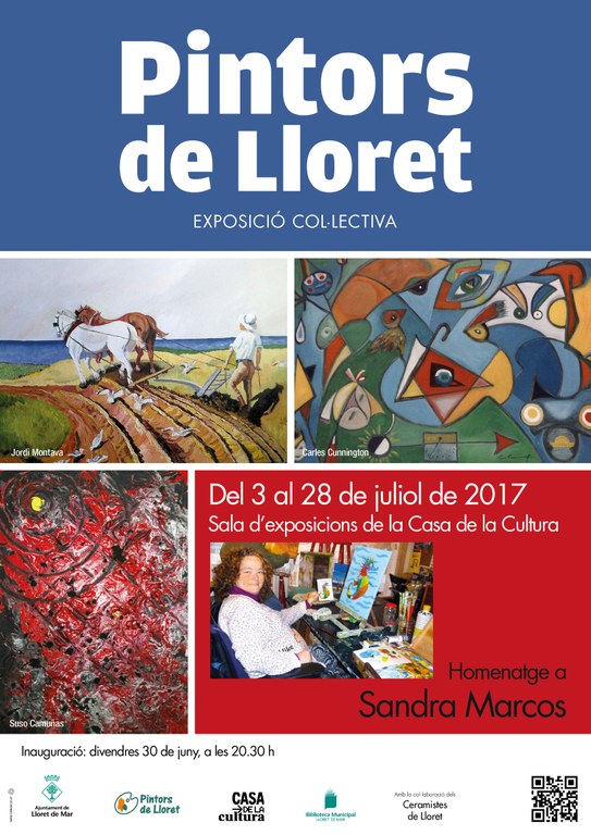 La mostra col·lectiva de pintors de Lloret, està dedicada aquest any a Sandra Marcos