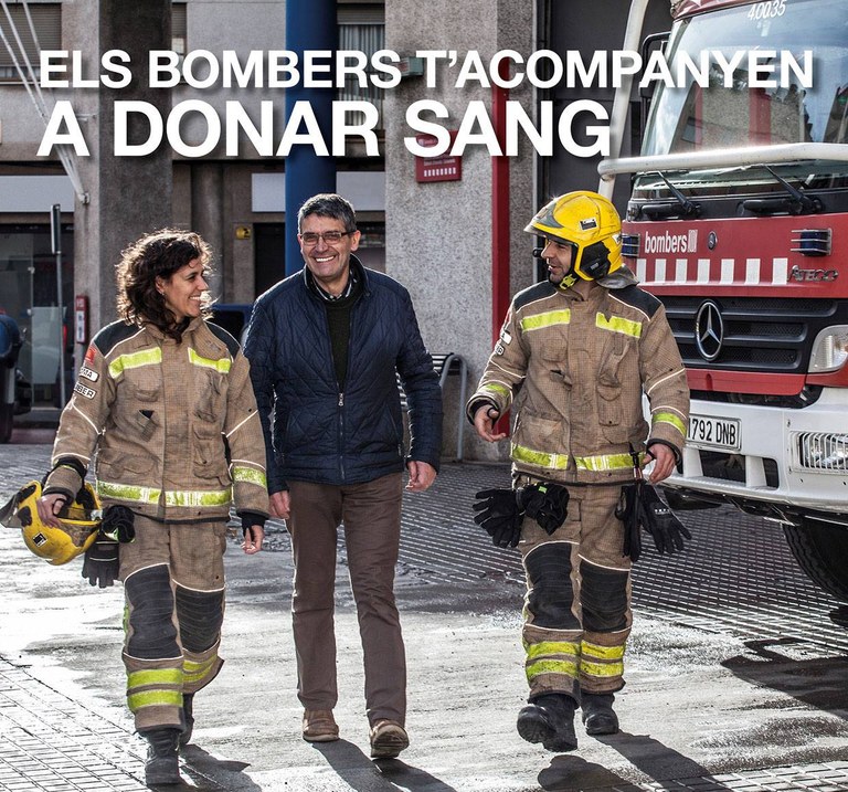 Lloret acull la campanya "Els Bombers t'acompanyen a donar sang"