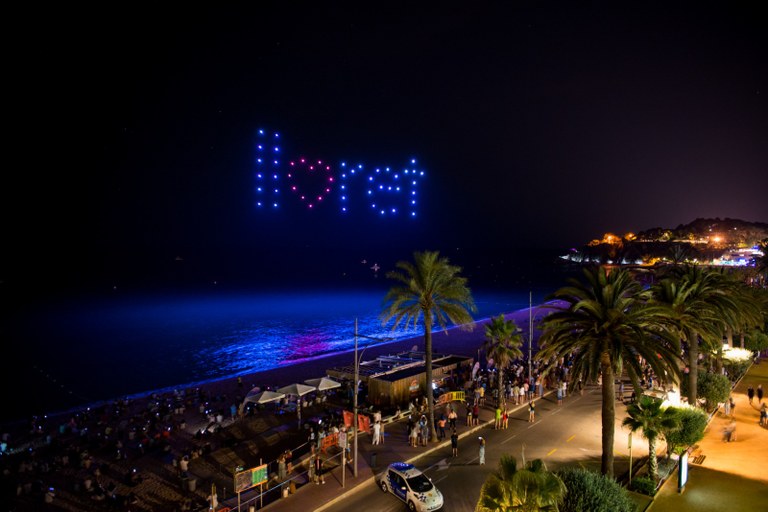Lloret de Mar estrena el “Lloret Drone Festival”, un innovador espectacle permanent de llums 