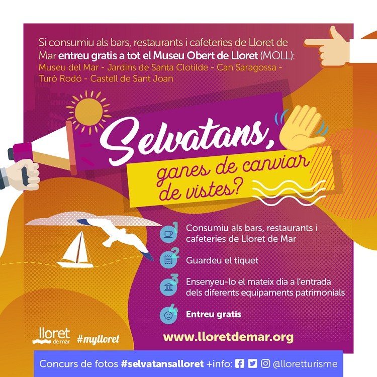 Lloret de Mar llança la campanya ‘Selvatans, ganes de canviar de vistes?’ per atreure als visitants de la comarca