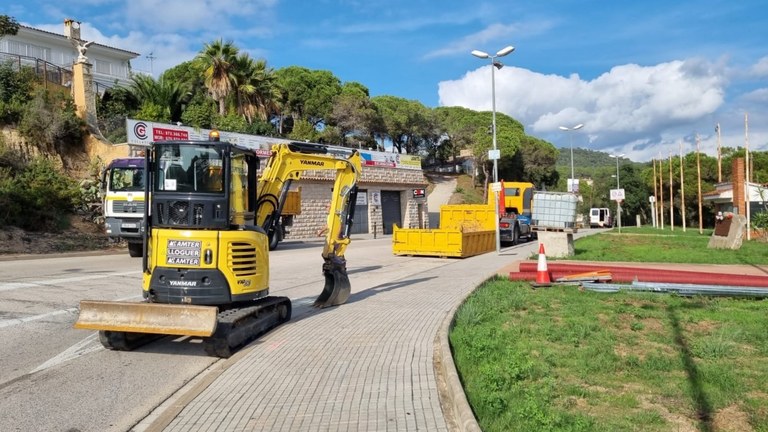 S’inicien les obres de construcció de la millora de l’accés sud a la Urbanització Pinars de Lloret