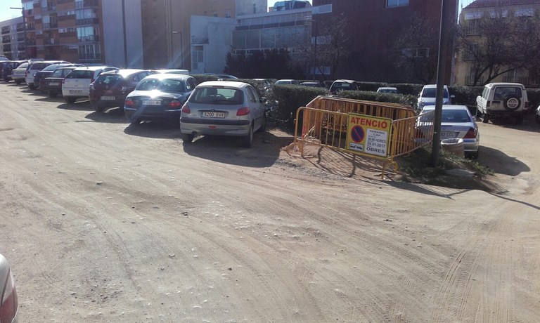 S’inicien les obres de millores a l’aparcament de Can Xardó