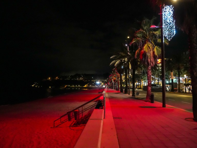  El passeig de Lloret s’il·lumina durant les festes amb projeccions lumíniques de Nadal