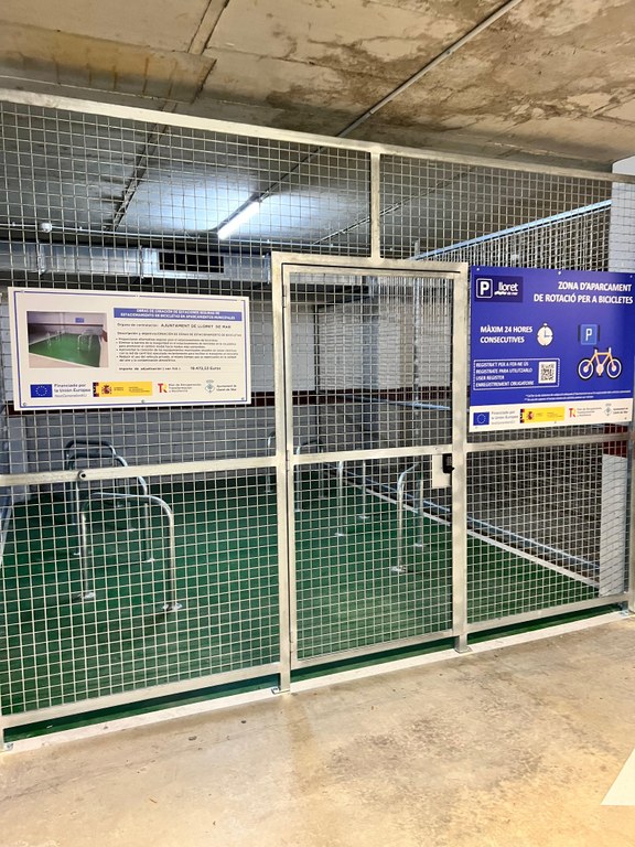 L’Ajuntament de Lloret posa en marxa, de manera gratuïta, tres zones d’estacionament segur de bicicletes