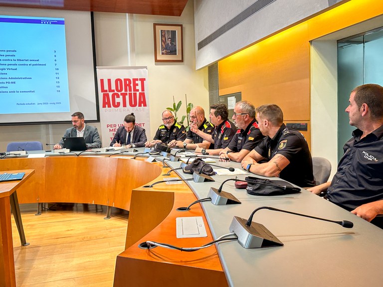La criminalitat baixa un 8,5% a Lloret de Mar durant el quart trimestre del 2025