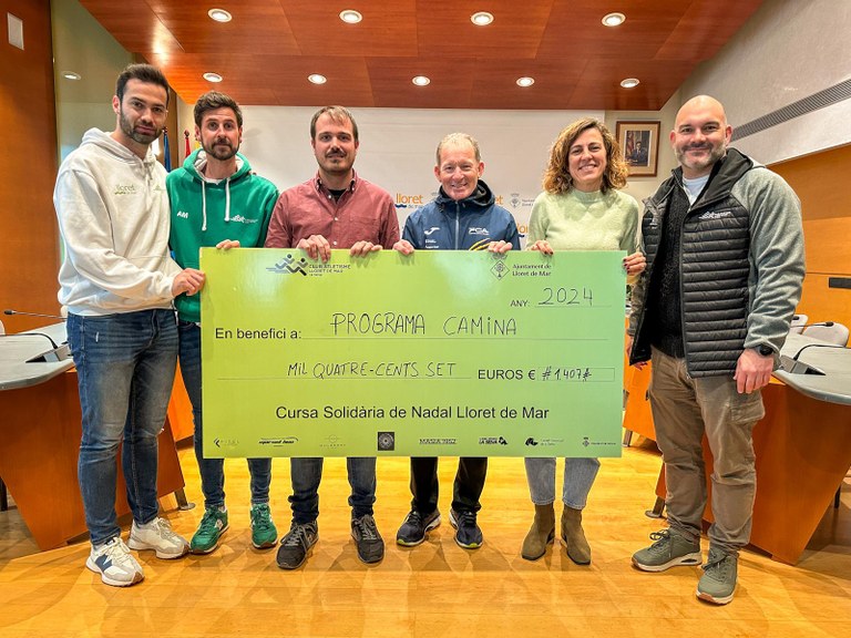La Cursa de Nadal de Lloret recapta 1.400€ pel programa Camina