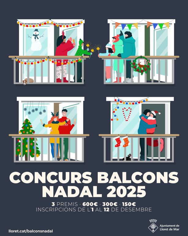 Lloret de Mar engega el primer concurs de llum de Nadal a balcons, finestres i façanes obert a tota la ciutadania.