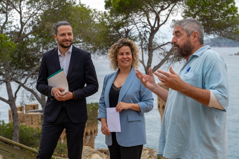 Lloret de Mar inaugura la reconstrucció de l’accés al poblat iber i el cos de guàrdia del Turó Rodó