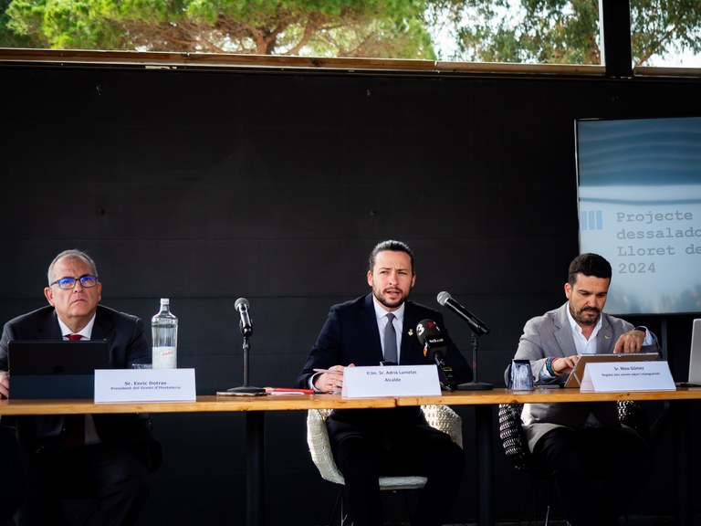 Lloret de Mar lidera l’ús de l’aigua dessalada com a solució davant l’emergència climàtica