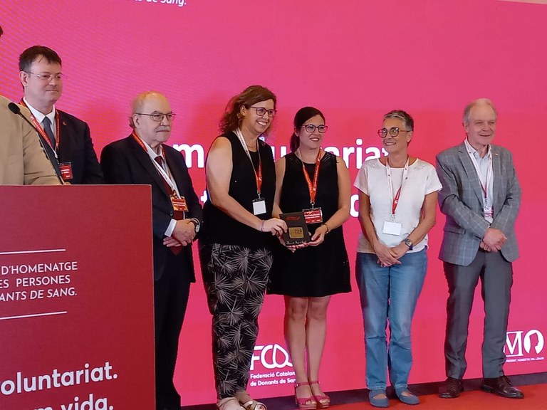Reconeixement a Nova Ràdio Lloret per promoure la donació de sang i plasma