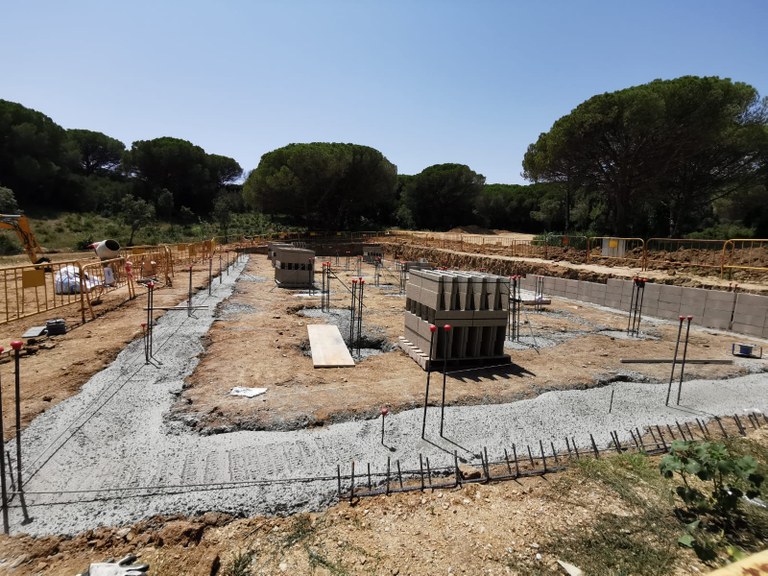 S’inicien els treballs de fonamentació del mòdul del nou institut de Lloret