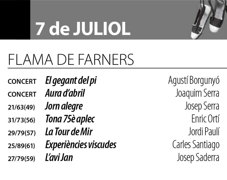 Sardanes d'estiu - Cobla La Flama de Farners
