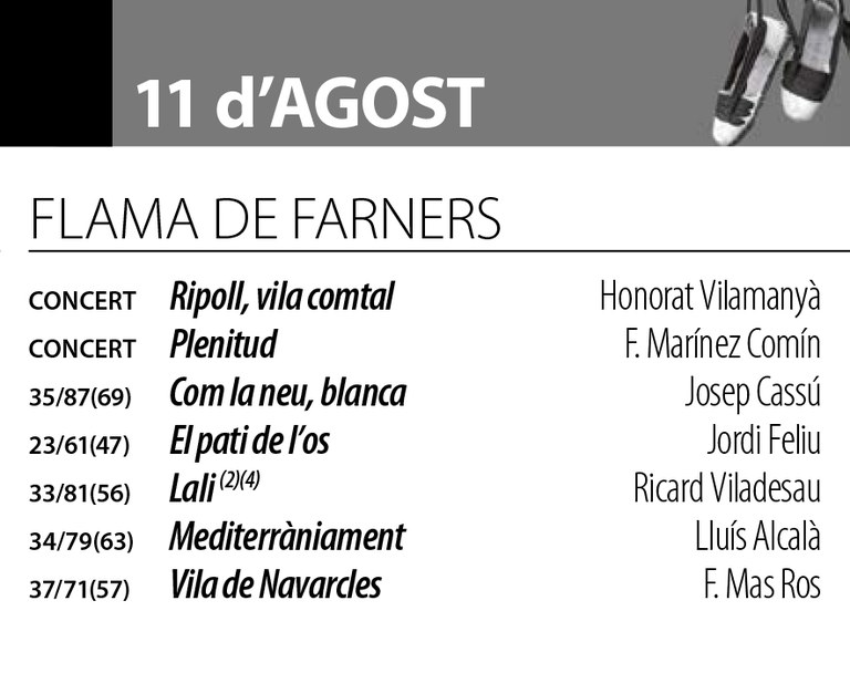 Sardanes d'estiu - Cobla La Flama de Farners