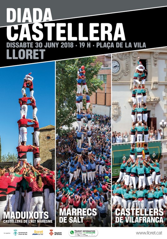 Diada Castellera amb Castellers de Vilafranca, Marrecs de Salt i Maduixots de l'Alt Maresme