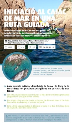 Iniciació al caiac amb ruta guiada