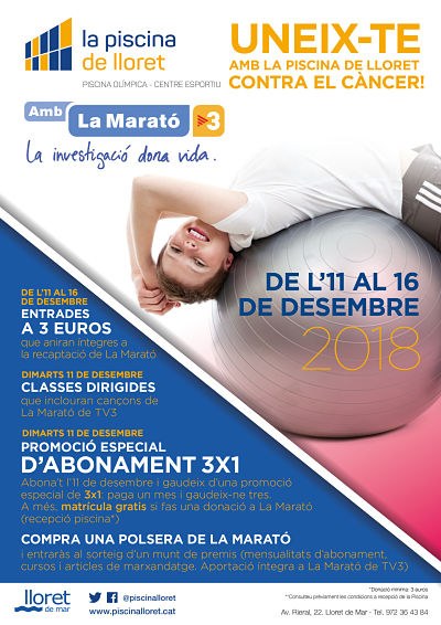 Marató de Tv3 a La Piscina de Lloret