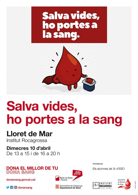 Salva vides, ho portes a la sang