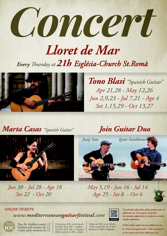Concert de guitarra  espanyola Tono Blasi