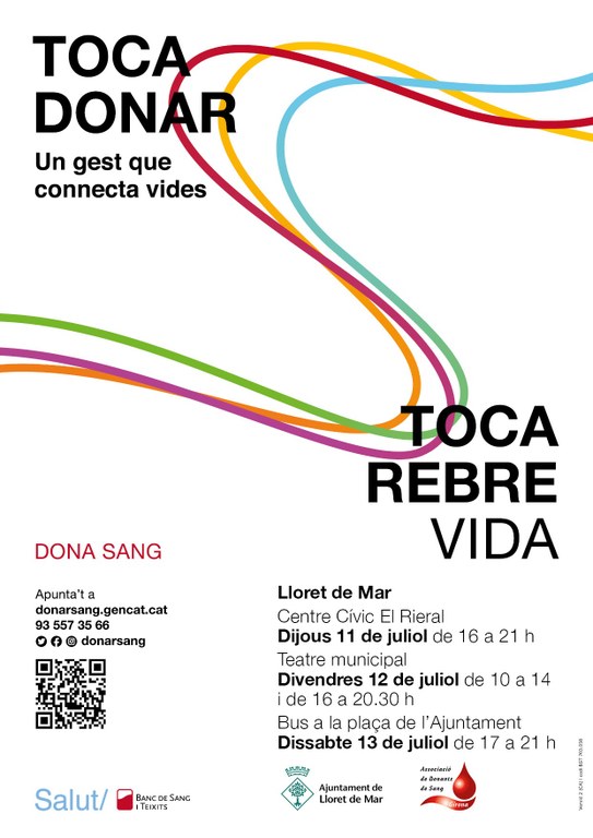 Donació de sang al Centre Cívic del Rieral 
