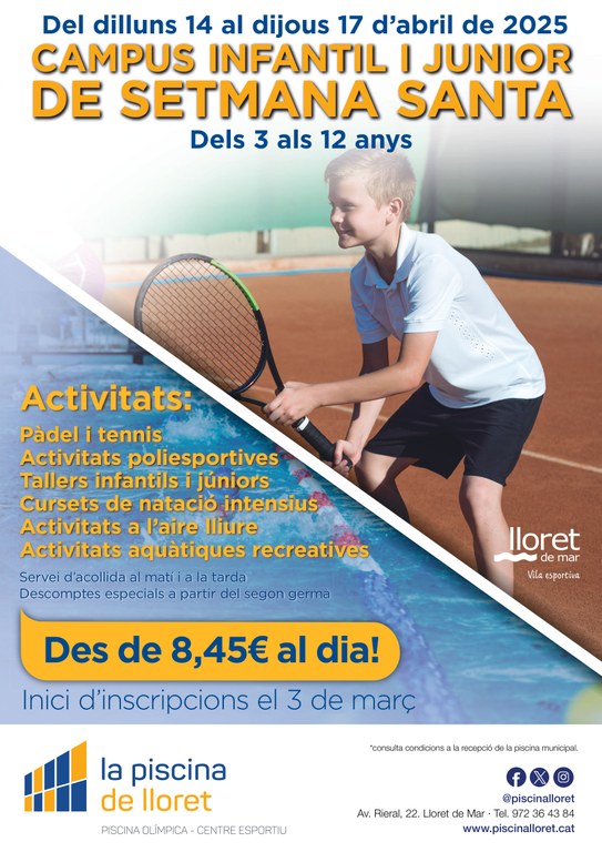 Campus infantil i junior de setmana santa