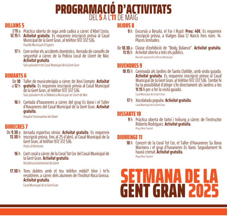 Pràctica Oberta de Tai Txi i Txi Kung. Setmana de la Gent Gran.