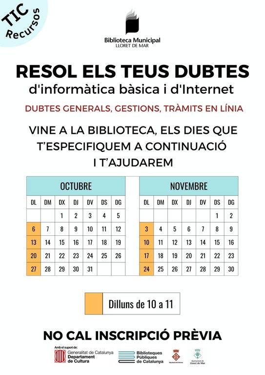 Resol els teus dubtes