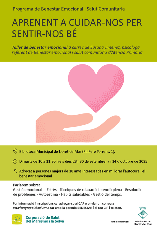 Aprenent a cuidar-nos per sentir-nos bé