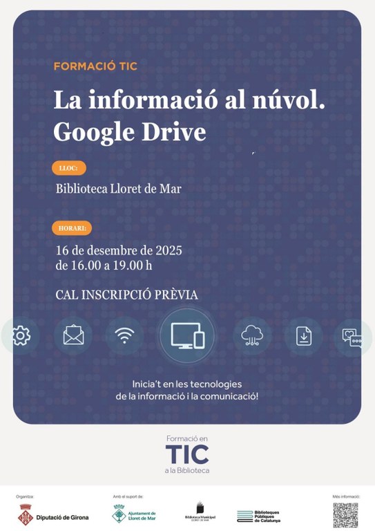 Taller TIC. La informació al núvol: Google Drive
