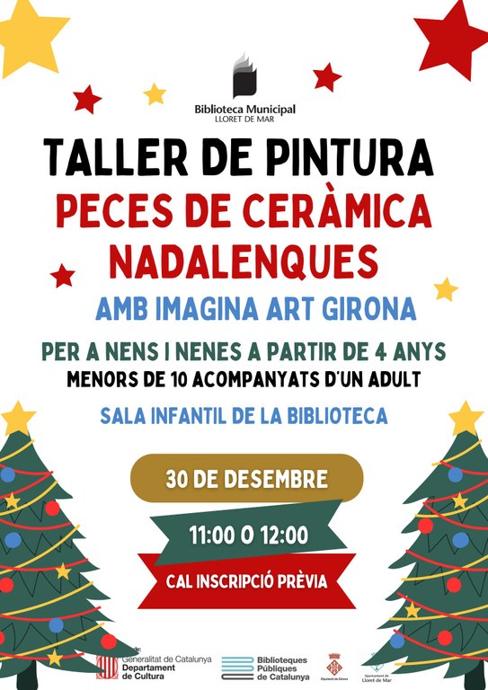 Taller familiar Pintura peces de ceràmica nadalenques 
