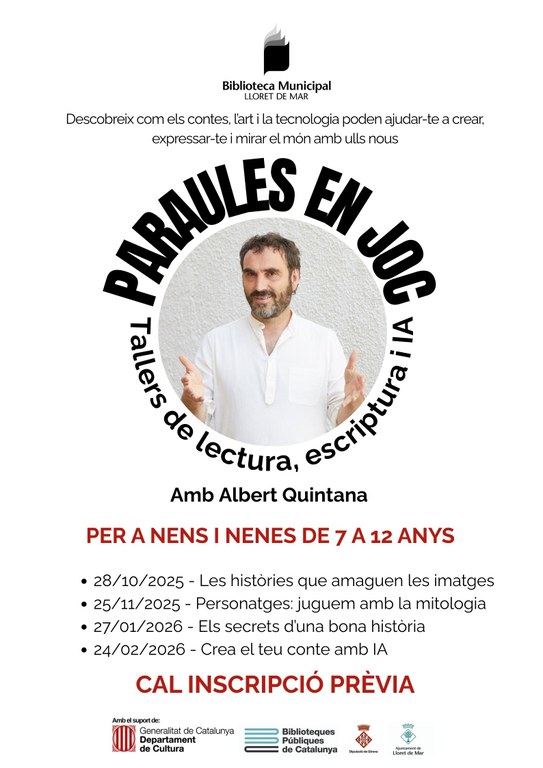 Paraules en Joc. Tallers de lectura, escriptura i IA.