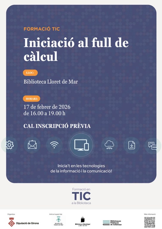 Taller TIC. Iniciació al full de càlcul
