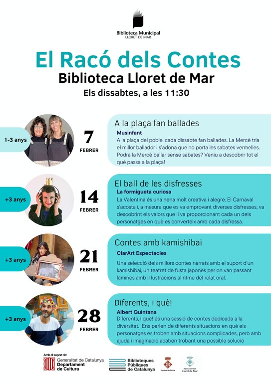  El Racó dels Contes. +3 anys - 'Diferents, i què!' 