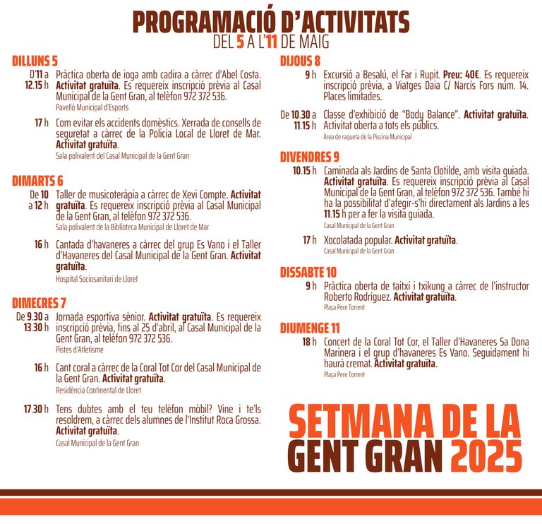 Pràctica oberta de ioga en cadira. Setmana de la Gent Gran.