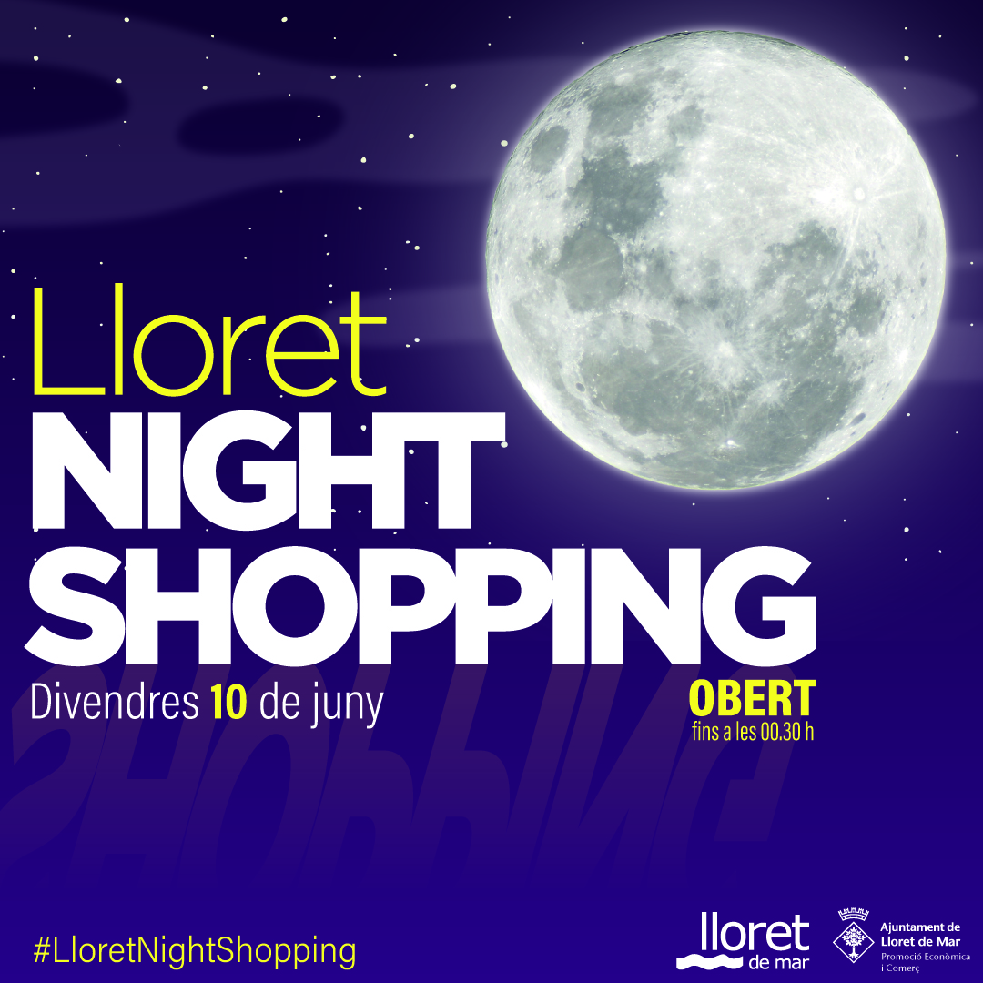Cartell LloretNightShopping 06 2022