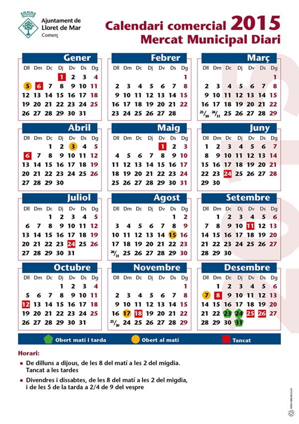 calendari mercat