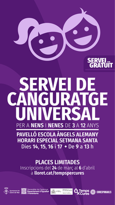 SERVEI CANGURATGE SETMANA SANTA 2025