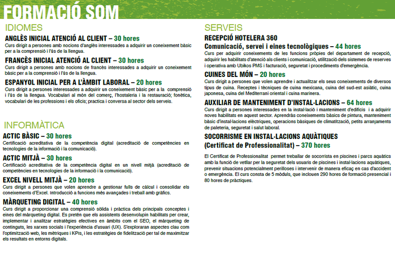 Formació SOM 1er semestre 2025