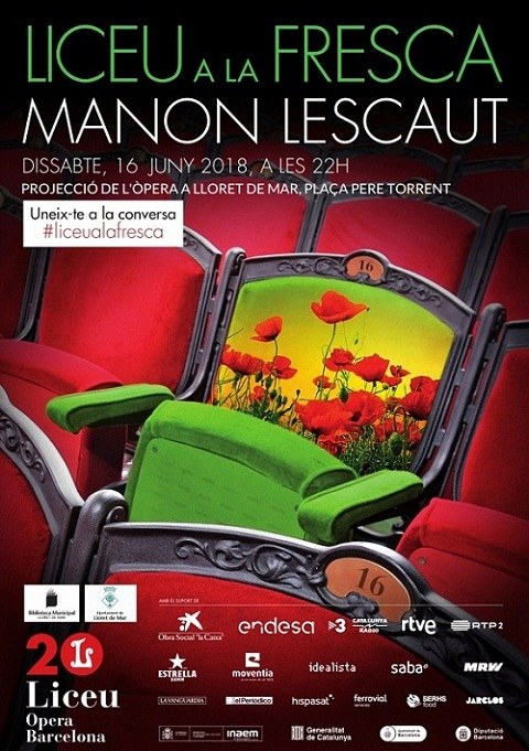 Liceu a la fresca, retransmissió en directe de l'òpera 'Manon Lescaut'