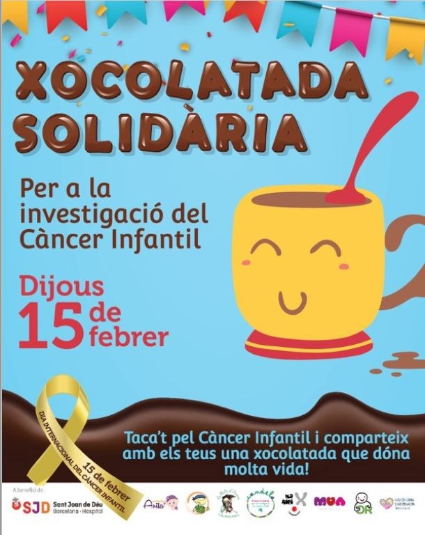 Xocolatada solidària, per la investigació del Càncer Infantil