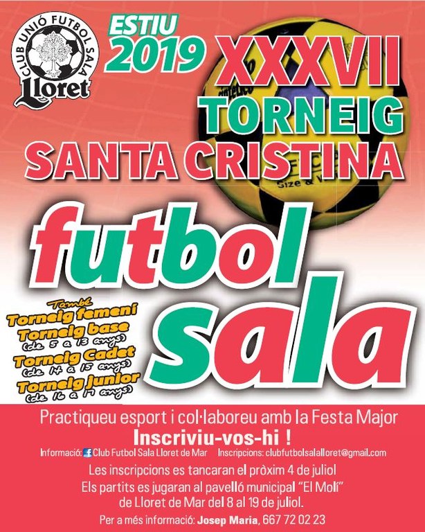 XXXVIII Torneig de Santa Cristina. Futbol Sala