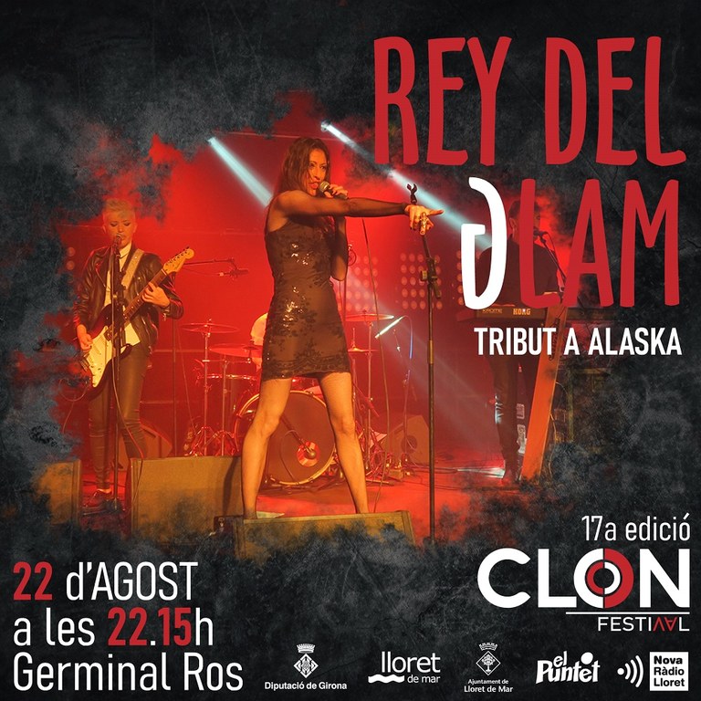 Clon Festival. Concert a càrrec del grup Rey del Glam, tribut a Alaska.
